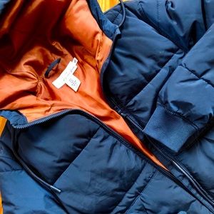 RARE H&M Hooded Navy Puff Coat